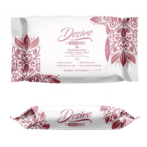 Swiss Navy Desire Desire Body Wipes x25