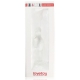 Glass plug Pawlo 9.5 x 3.3cm Clear