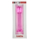 Glass dildo Romande Right 15 x 3.3cm Pink