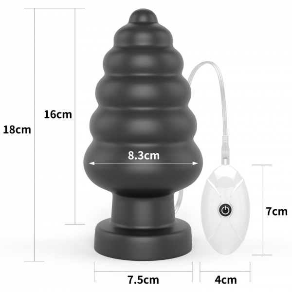 King Cracker Vibrating Plug 16 x 8cm