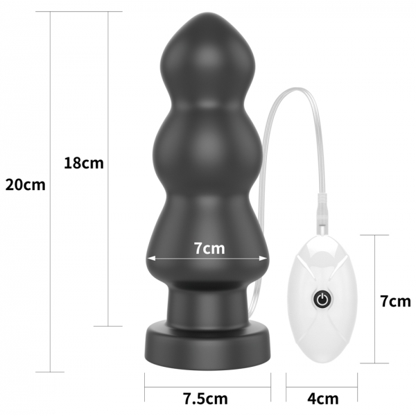 Tapón vibrador King Rigger 18 x 7cm