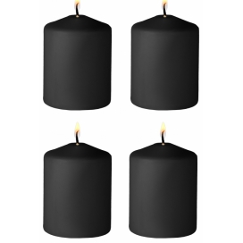 Conjunto de 4 Velas Pretas Tease Candles Fig 24g