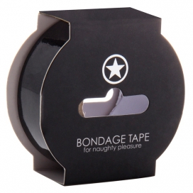 Fita de Bondage 17m - 25mm Preto