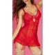 Red Felicina Babydoll