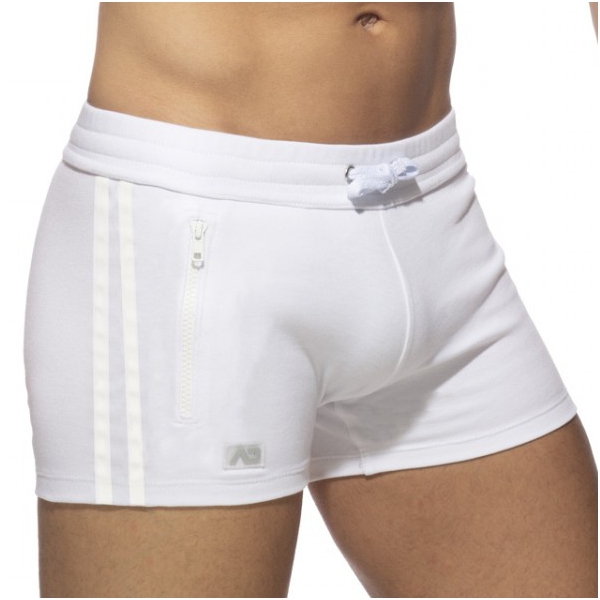 POCKETS SPORTS ZIP Shorts White