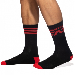 Addicted AD BTTM Socks Black-Red