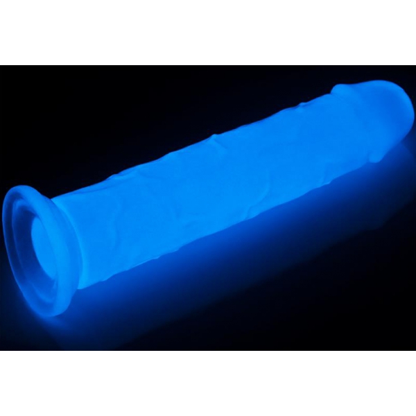 Dildo fosforescente lumino 19 x 4cm