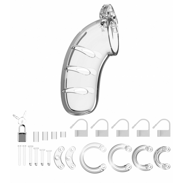 ManCage Chastity Cage Modelo 03 11,5 x 3,5cm Transparente