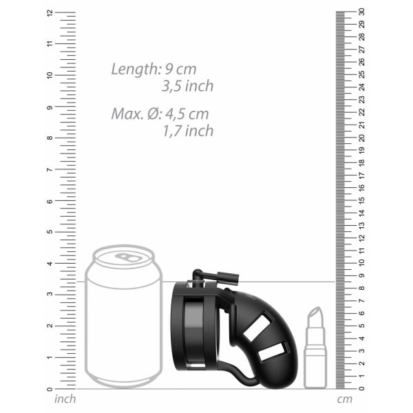 Jaula de Castidad de Silicona ManCage Modelo 18 - 9 x 3.2cm