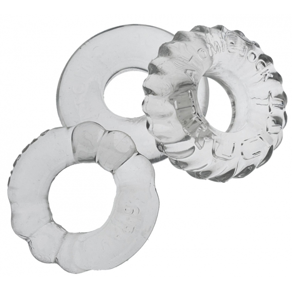 Set van 3 Bonemaker Doorzichtige Cockrings