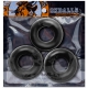 Lot de 3 Cockrings Oxballs FAT WILLY Noirs