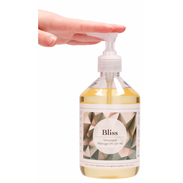 Olio da massaggio Bliss senza profumo 500ml