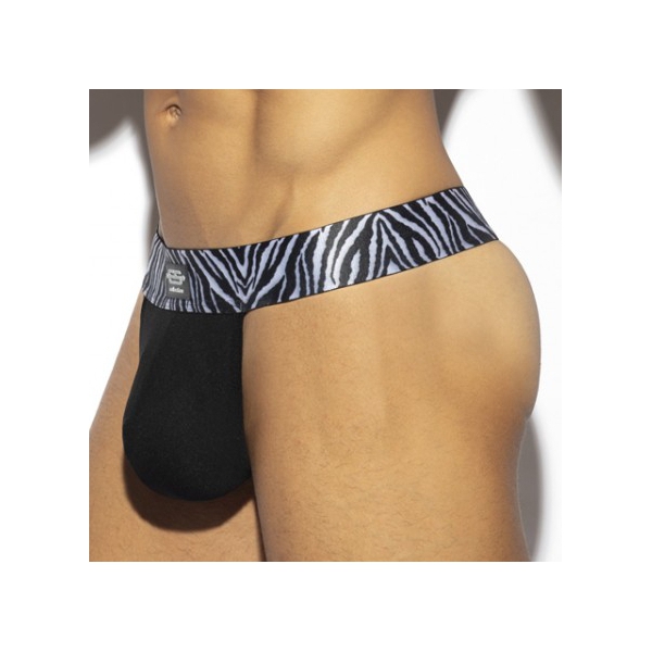 Thong Push Up ZEBRA Black