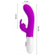 Vibro Conejo Cerberus Pretty Love 21cm Morado