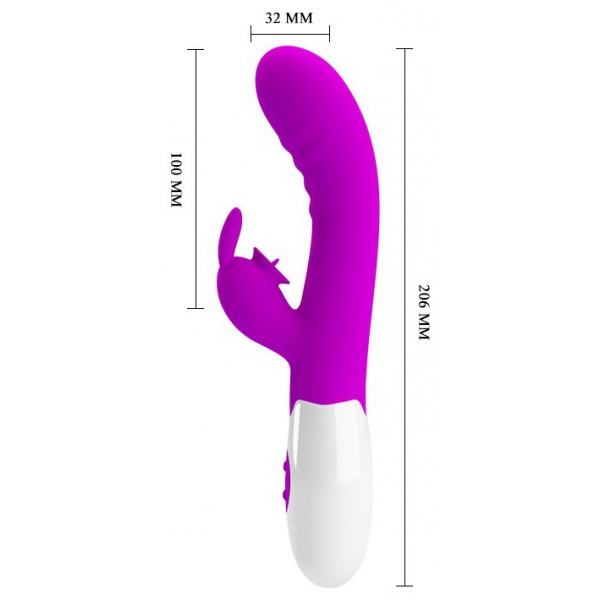 Vibro Conejo Cerberus Pretty Love 21cm Morado