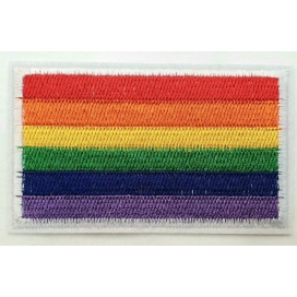 Pride Items Regenboog iron-on patch 5.5 x 8.5cm