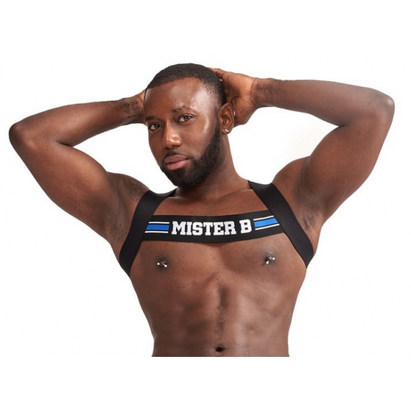 X-Back Elastic Harness Preto-Azul