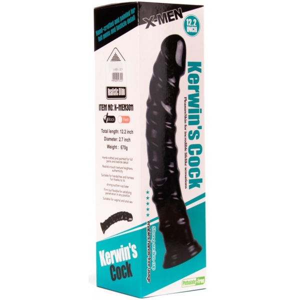 Dildo Kerwin 30 x 5,3 cm