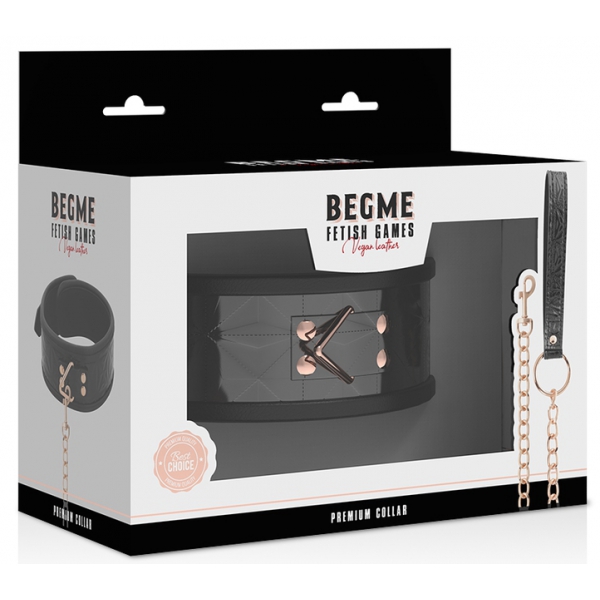 Preto Begme Colar-Leash