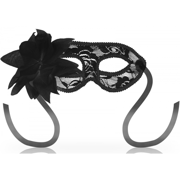 OHMAMA Maschera di pizzo e fiori nera