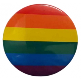 Distintivo de metal arco-íris