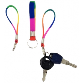 Pride Items Rainbow silicone keychain