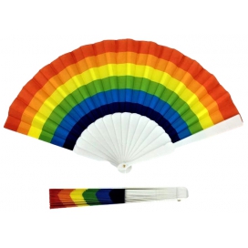 Ventaglio arcobaleno 23cm