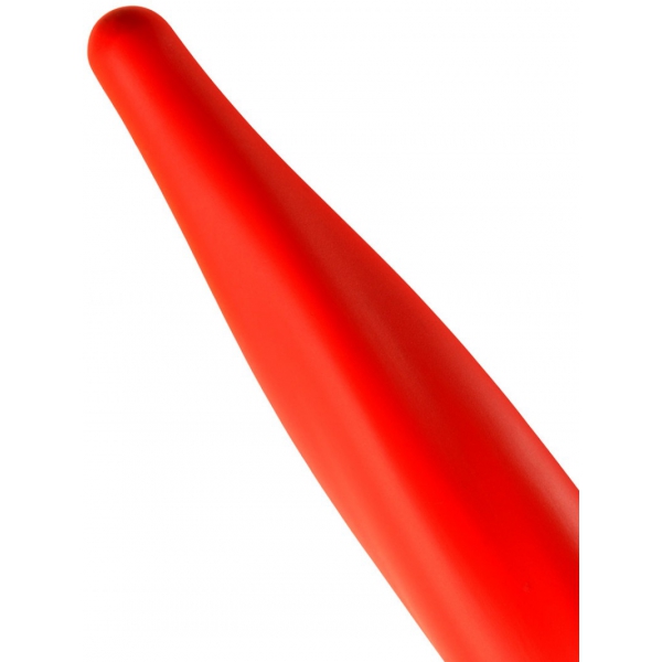 Gode long Stretch Worm N°1 - 39 x 3cm Rouge