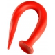 Lang rekbare worm Dildo N°3 - 48 x 3.7cm Rood