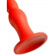 Long Stretch Worm Dildo N°4 - 50 x 5.2cm Red