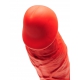 Dildo in silicone elastico N°1 - 14 x 3,7 cm rosso