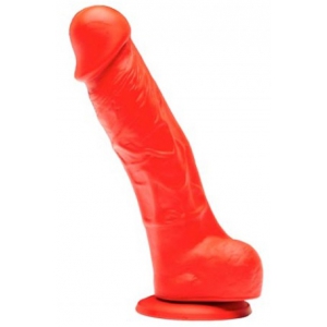 Stretch Real Dildo in silicone elastico N°1 - 14 x 3,7 cm rosso