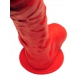 Consolador de silicona Stretch N°3 - 19 x 4,8cm Rojo