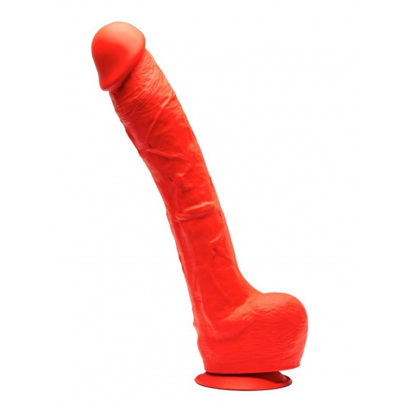 Silicone Dildo Stretch N°7 - 32 x 7cm Rood