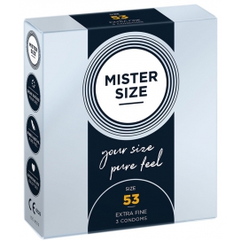 MISTER SIZE Preservativos MISTER SIZE 53mm x3