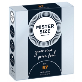 MISTER SIZE Preservativos TAMANHO DE MISTER 57mm x3