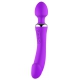 Wand and Vibro Double End 22cm Purple