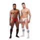 Set di 3 Mister B TORONTO Jockstraps Bianco-Nero-Rosso