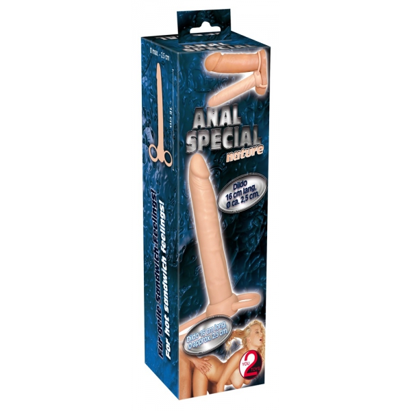 Dildo voor Dubbele Penetratie 13.5 x 2.5cm