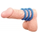 Lot de 3 anneaux péniens en silicone LUST Bleus