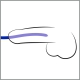 Conjunto de 3 hastes de Urethra de Silicone Azul 16cm - Diâmetro 7-12mm