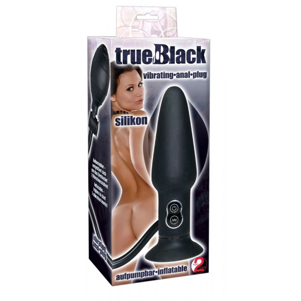 Tapón vibrador e hinchable True Vibes 16 x 4,6cm