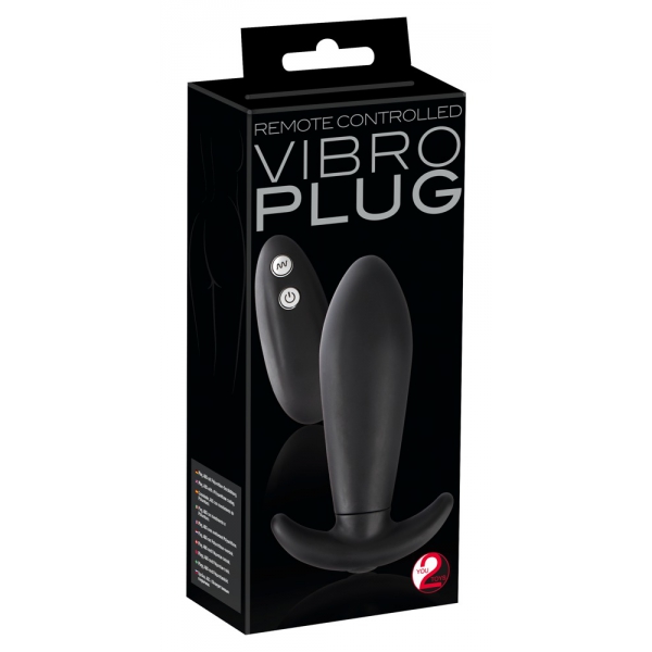 Plug vibrante Vibro 10 x 3,8 cm nero