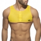 MESH-ZIP Crop Top Yellow