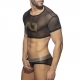 Crop Top AD NET Black