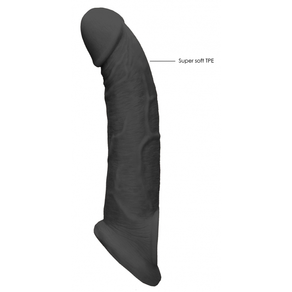 Realrock Penis Sleeve 17 x 4.5cm Zwart