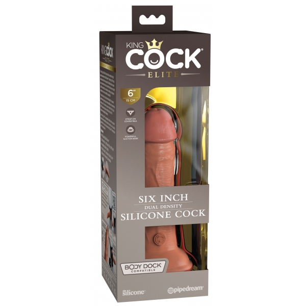 Realistische Dildo 2Density Zes - 15,5 x 4cm Latino