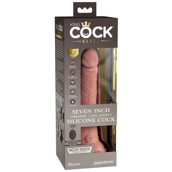 2Density Seven vibrating dildo - 18 x 4cm