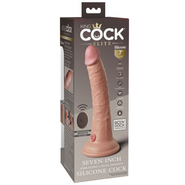 Dildo vibrante 2Density Seven - 18 x 4 cm