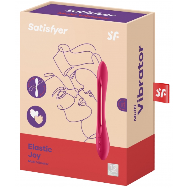 Multivibrador Elastic Joy Satisfyer Rojo